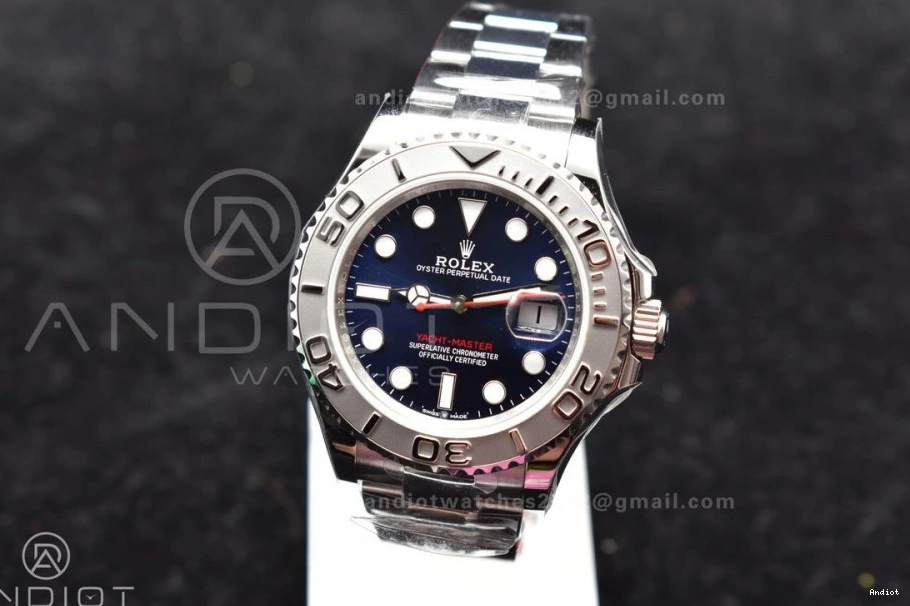 126622 Yacht-Master Best Blue 1:1 Edition on Dial A2836 Bracelet GSF SS 0128